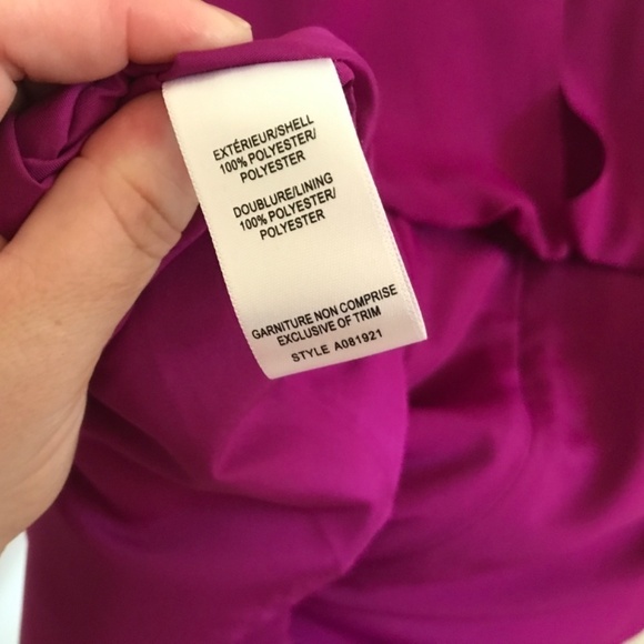 Jacob Chic Mini Dress Gorgeous Cap sleeve Boxy flowy magenta Hot Pink Barbie M - Picture 14 of 14